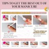 SXVME Uñas postizas rosa polvoriento, uñas postizas cortas ovaladas y