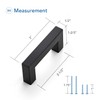 Ravinte 20 Pack Black Cabinet Pulls 2-1/2 Inch Square Kitchen