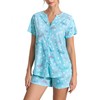 ENJOYNIGHT Womens Pajama Set Button Down Tee and Shorts Sleepwear