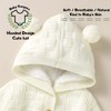 Opewod Infant Knitted Sweater Romper Longsleeve Outfit Fleece Jumpsuit for