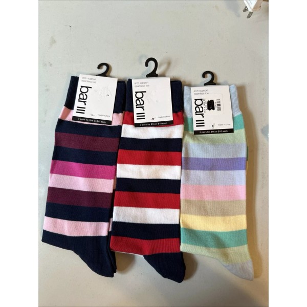 Bar III 3 Pair Of Bar III Women’s Striped Arch