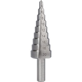 BRILLIANT TOOLS BT101927 Step Drill Bit, Diameter 4-20 mm [Powered by KS Tools]