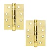 Excel XL869 Pair of 4" Grade 11 Door Hinges, Polished