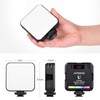 Andoer W64RGB Mini RGB LED Video Light Rechargeable Photography Fill