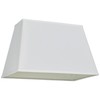 White Large Rectangular Lamp Shade 14" Wide x 6" Deep