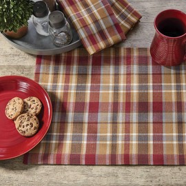 Park Designs Reusable Gatlin Red Plaid Table Runner, 13” x 54” Rectangular Decorative Rustic Dinner Mat for Country Kitchen Table Decor or Antique Farmhouse Dining Room Decoration