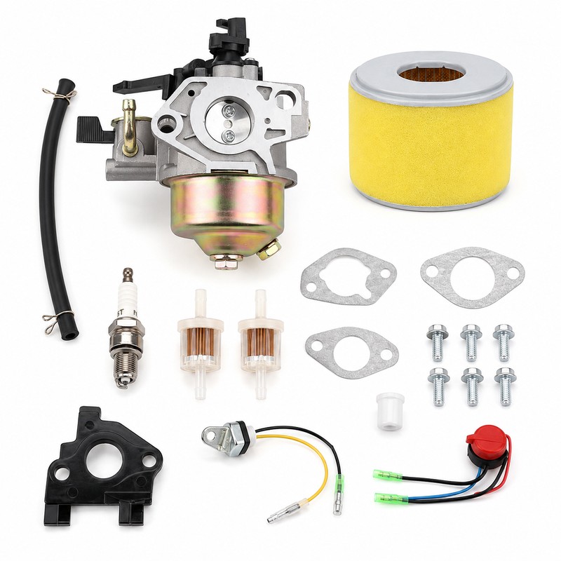 GX240 GX270 Carburetor Tune-Up Kit with Air Filter & Spark