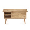 Furinno Jensen Living Room Wooden Leg Lift Top Coffee Table