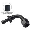 TunePro 6AN 90 Degree Push Lock Hose Fitting End Black