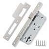 Bwintech Satin Nickel 7250 Mortice Lock Stainless Steel Euro Hole