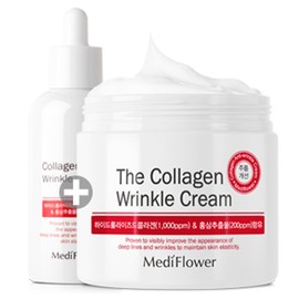 (1+1) Collagen large capacity wrinkle cream 250ml Wrinkle home care series wrinkle improvement functionality - 8. Collagen wrinkle cream + wrinkle ampoule / (1+1)콜라겐 대용량 링클 크림 250ml링클 홈케어 시리즈주름개선 기능성 - 8.콜라겐 링클 크림+링클 앰플
