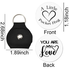 Boyfriend Girlfriend Gifts for Anniversary Valentines Day Gift for Husband Wife Pocket Tokens Birthday Gift for Fiancee Fiancee Long Distance Relationship Keepsake Valentine's Day Gifts for Couples