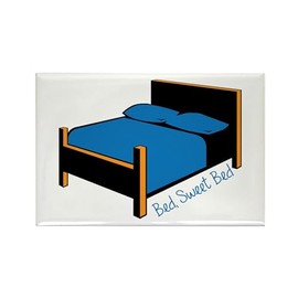 CafePress Bed Sweet Bed Magnets Rectangle Magnet, 2"x3" Refrigerator Magnet (10 pack)