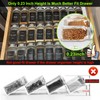 Spice Drawer Organizer Insert, Adjustable & Non-Slip Silicone Spice Drawer