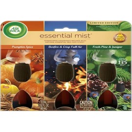 Air Wick Essential Mist – Triple Refill Multi-fragrance Pack Fall, 3 Refills