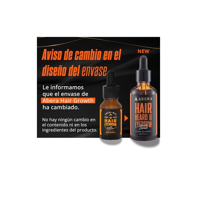 Abera Suero para Crecimiento del Cabello con Aceite de Ricino