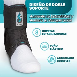 ASO Ankle Stabilizer, Black, Medium