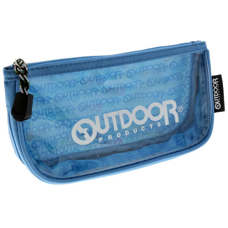 Sunstar Stationery Outdoor Clear Flat Pencil Case Logo S1422286