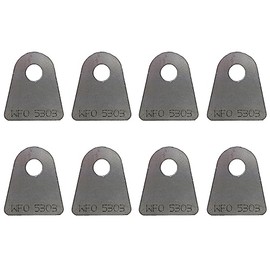 WFO Concepts Fabricator Shock Mount Tab, Flat Bottom, Laser Cut, Weld On, Pack of 8