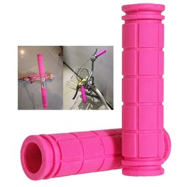 PLATT Bicycle Grips Non-Slip Soft Rubber Bicycle Grips for Bicycle/MTB/BMX (2 Pairs)