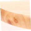 KONTONTY Round Wooden Stool Seat Replacement Sturdy Rubberwood Top for