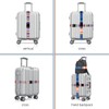 Hivia Pack of 4 Luggage Straps with Lock + 4