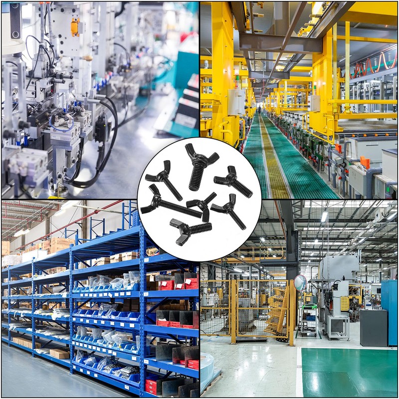 Wing Nuts Assortment Kit, Stainless Steel Wingnuts, Butterfly Nuts Wing