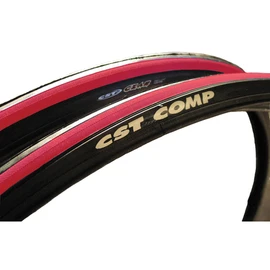 CST Czar Road Folding Tire, Red/Black, 700cm x 25