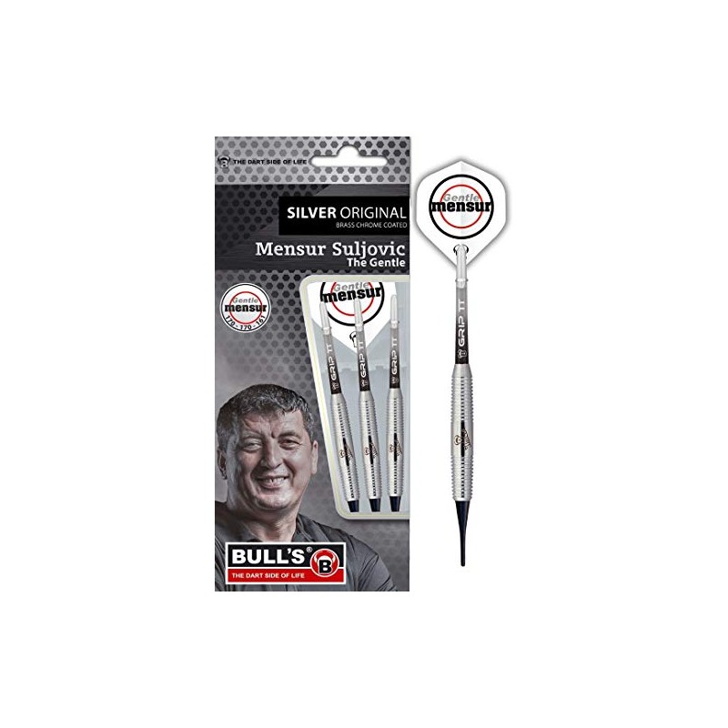 BULL'S Sport Silver Original Brass Soft Dart, Silver, 18 g