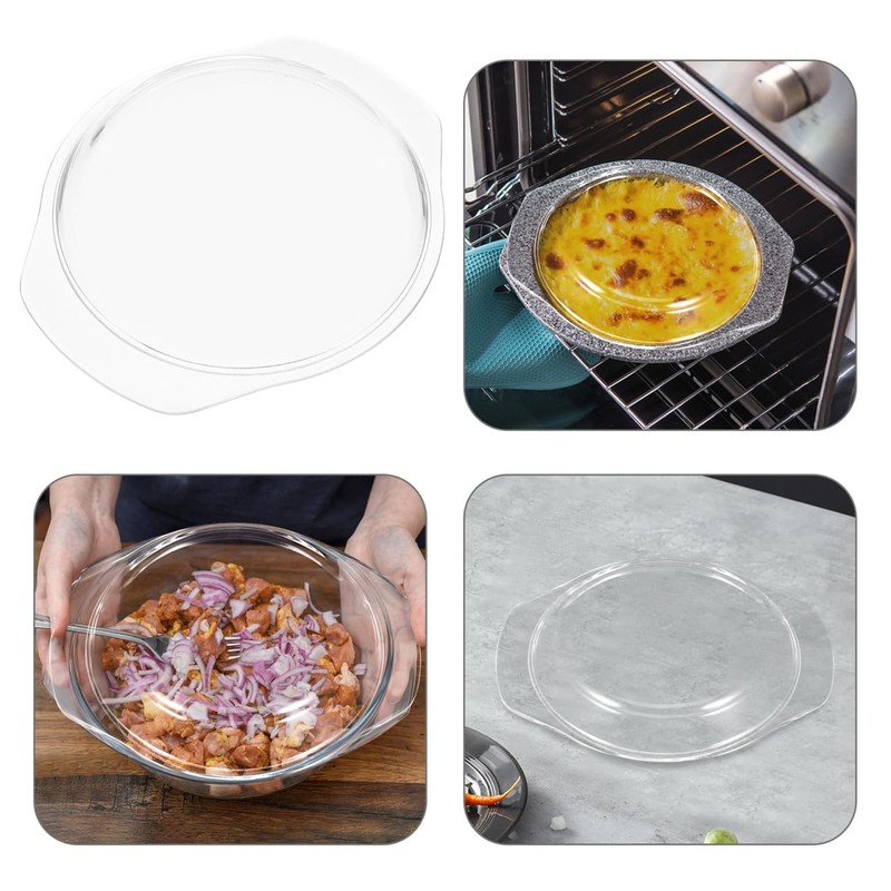 KICHOUSE Glass Microwave Cover Anti Splash Lid for Microwave Oven