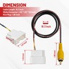 RED WOLF Car Stereo Backup Camera Harness RCA Wiring Adapter