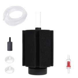 ALEGI Aquarium Bio Sponge Filter with Ceramic Media for Clear and Quiet Aquariums for Betta Fry Shrimp Tiny Fish Tank (10-40 Gallon 1 Pack)