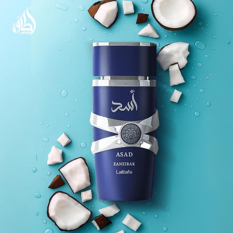 Lattafa Asad Zanzibar - Fresh, Spicy, Vanilla, Coconut - Eau