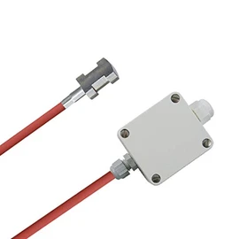 iOVEO 211AL02205 PT1000 Pipe Temperature Measuring Converter in Housing with Sensor PT1000, Active Contact Sensor, 0-10V or 4-20mA Output, 5 Metres
