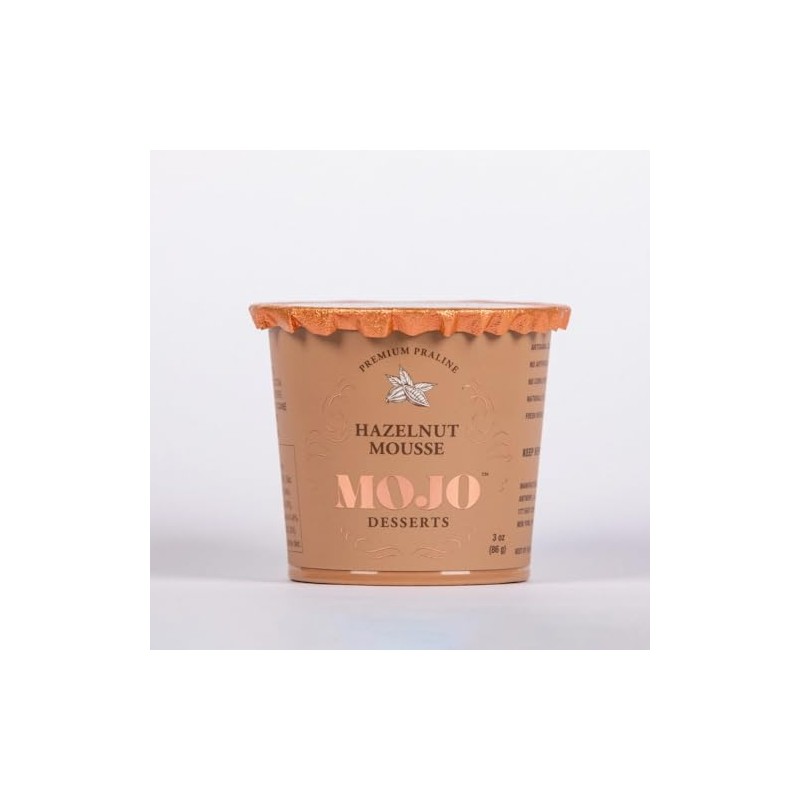 Mojo Hazelnut Praline Mousse Gluten Free, 3 oz, 6 Pack