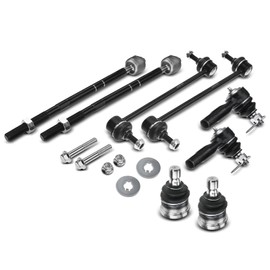 A-Premium Set of 8, Front Sway Bar Link, Lower Ball Joint, Inner Outer Tie Rod End, Compatible with Ford Escape 2001-2004, Mazda Tribute 2001-2004