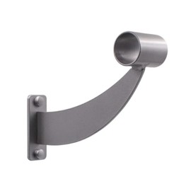 Vita Vibe Collared Ballet Barre Mounting Bracket - WB15 - USA Made (Metallic Silver)