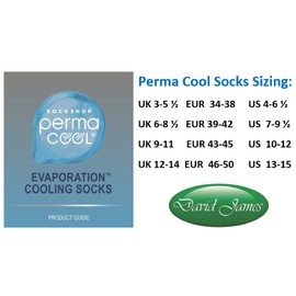 Permacool SockShop Evaporation Cooling TRAINER Socks, for frier, cooler feet - 4 Colours, 4 Sizes UNISEX (Pink/Purple, uk 6-8 1/2 eur 39-42)