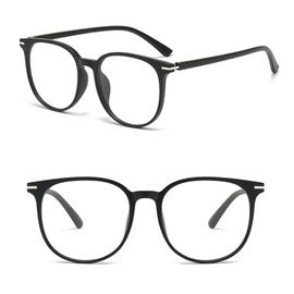 SHUNXI Distance Nearsighted Glasses, Blue Light Blocking Lightweight Oversized Near Sighted Driving Eyeglasses, TR90 Super Flexible Frame Myopia Glasses For Men Women