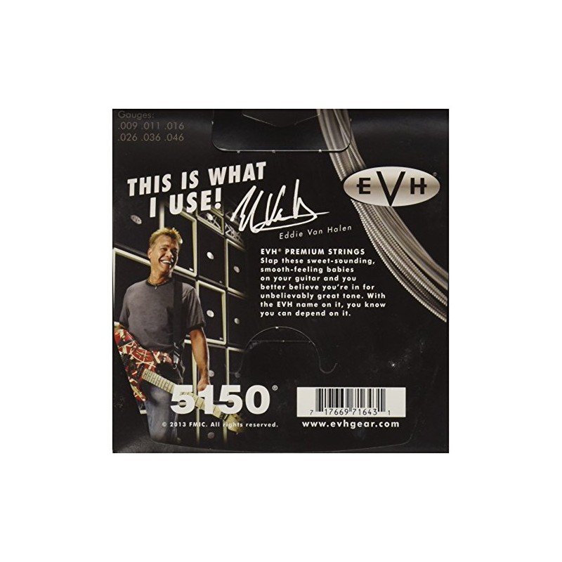 EVH 022-0150-046 Premium Strings 09 Inch - 046 Inch