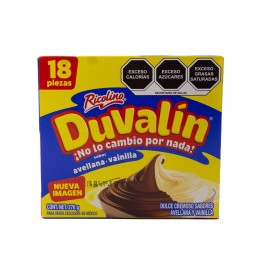 RICOLINO Duvalin || Assorted Flavors To Pick || 18 Pc (Net 9.36oz) - Hazelnut & Vanilla