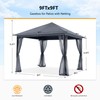 ABCCANOPY Outdoor Patio Gazebo 9x9 - Single Roof Canopy with