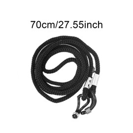 SZCXDKJ 4 PCS Black Nylon Glasses string, Glasses Chain Glasses Straps Sunglass Straps Spectacles Glasses Cord Adjustable Glasses Chains & Lanyards For Women Men Children