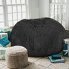 Classic Bean Bag Chair, with Faux Rabbit Fur Cover for