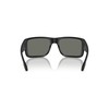 Native Eyewear Men's Badlands Rectangular Sunglasses, Matte Black/Blue Mirrored Polarized,