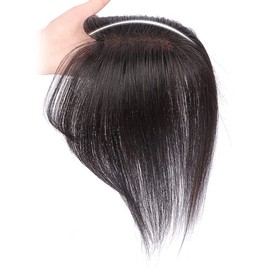 QIAOXI Partial Wig, Top of the Head, Women's, Fully Hand Planted, Hairpiece, Top Hairpiece, Hidden Gray Hair, Thin Hair, Freely Parted, Breathable, Wig, Parted, Loss, Increased Volume, Cover, Women's