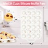POPYEAH 2Pack Silicone Muffin Pan for Baking with Metal Reinforced