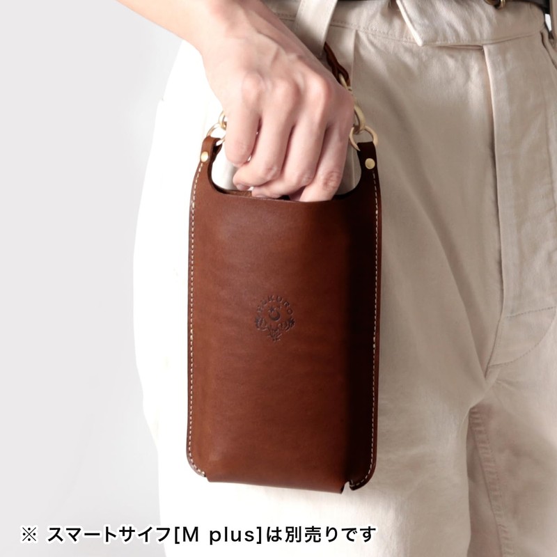 HUKURO Smart Wallet M Plus Mini Strap, Women's, Men's, Genuine