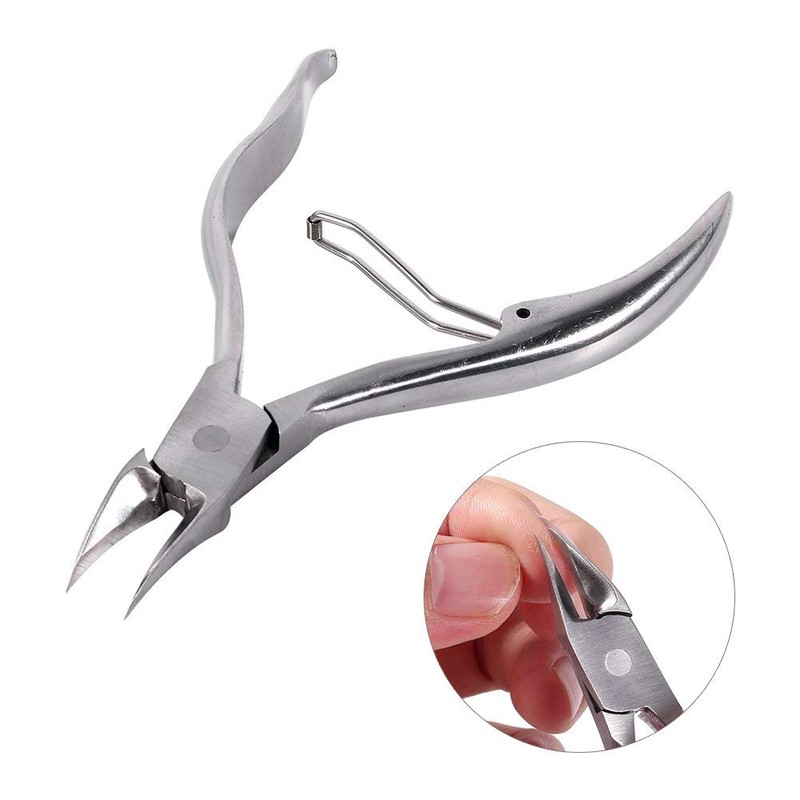 Alicate de Cutícula de Acero Inoxidable, Cortaúñas Profesional para Dedos