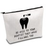 Funny Dentist Gift Dental Makeup Bag for Dental Hygienist Dental